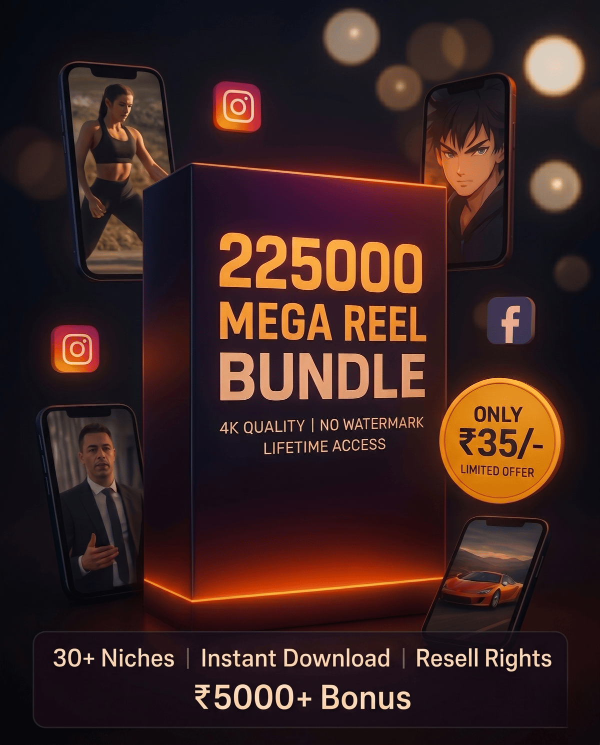 225K+ READY-TO-POST MEGA REELS BUNDLE