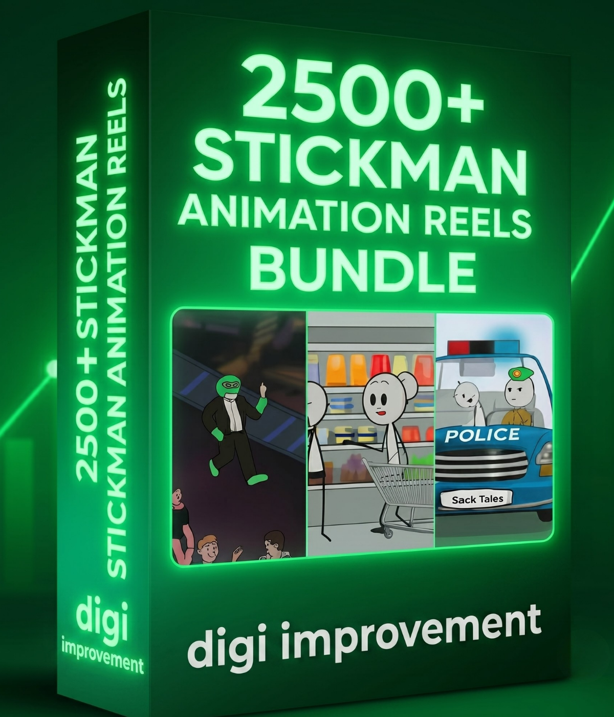 2500+ Stickman Animations Reels Bundle