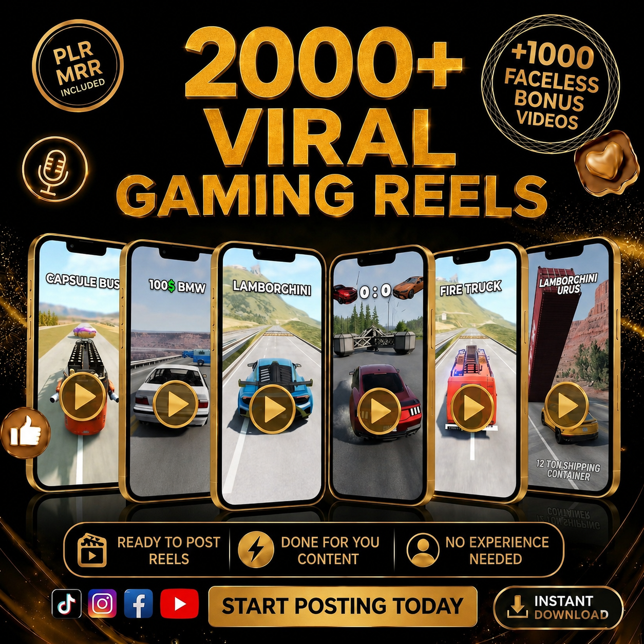 2000+ 3D Viral Gaming Reels Bundle