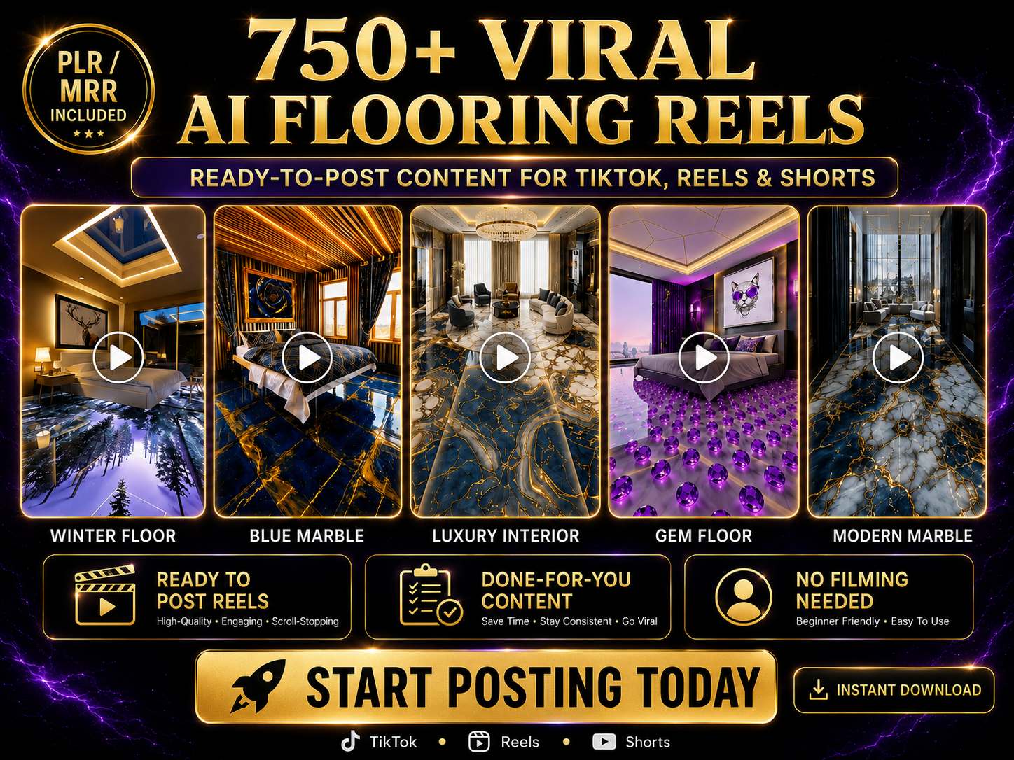 750+ AI Floor Transformation Reels Bundle