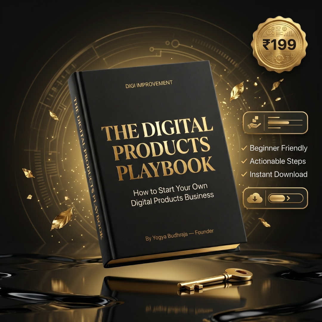 The Digital Products Playbook By Digi Improvement