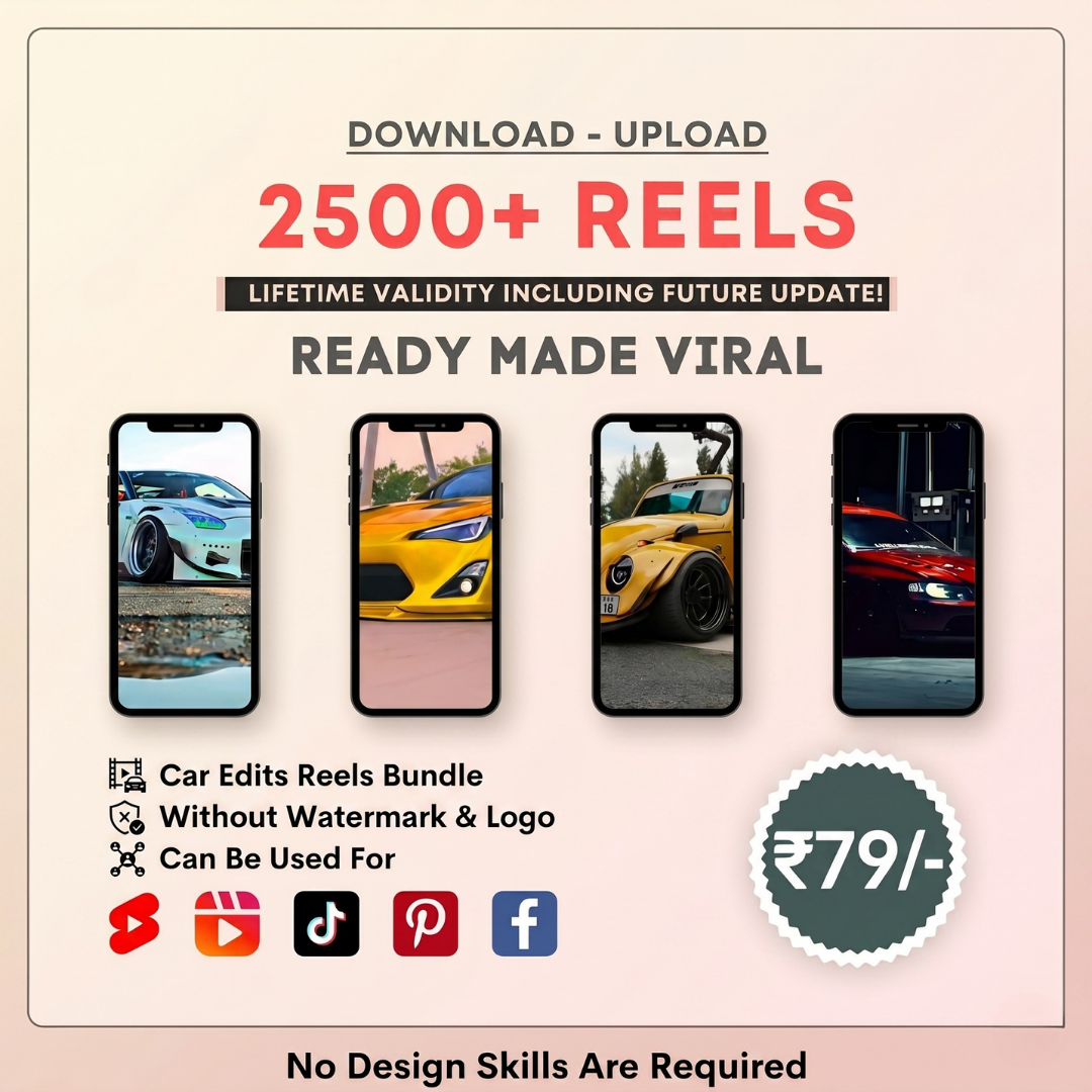2500+ Car Edits Reels Bundle