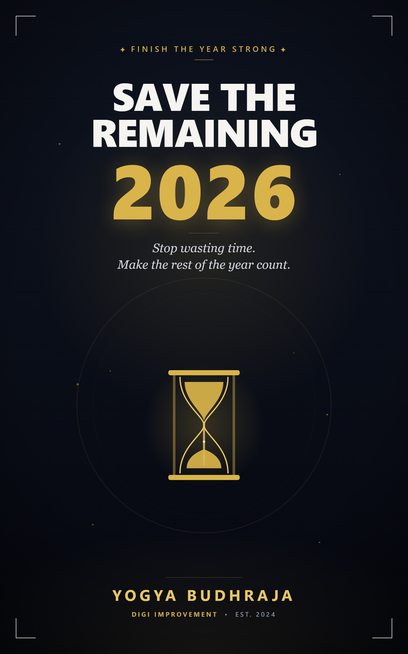 Save The Remaining 2026 By Yogya Budhraja
