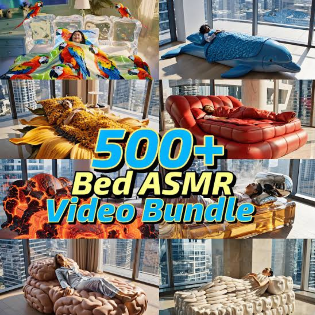 500+ AI Bed ASMR Reels Bundle