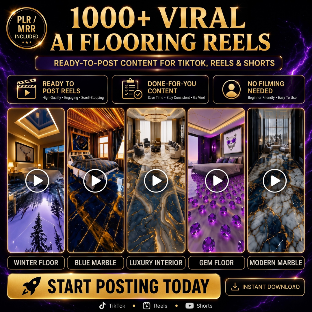 1000+ AI Floor Transformation Reels Bundle