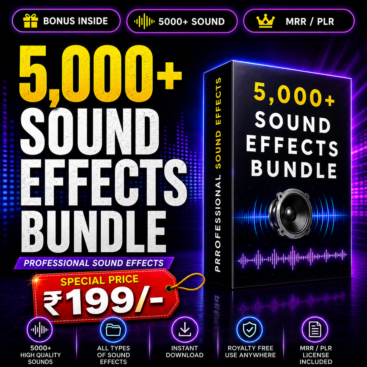 5000+ Premium Sound Effects Bundle