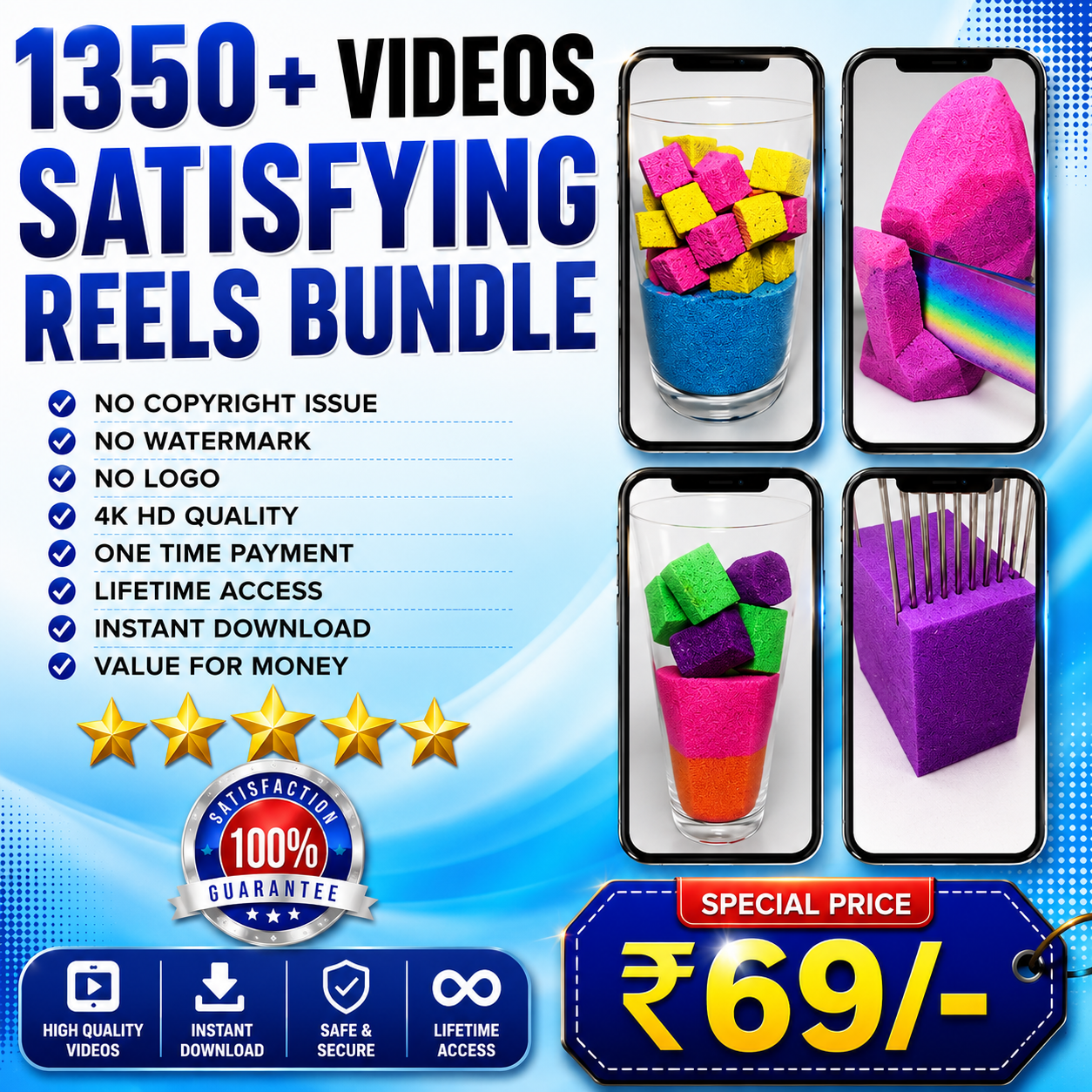 1350+ Satisfying Reels Bundle By Digi Impovement