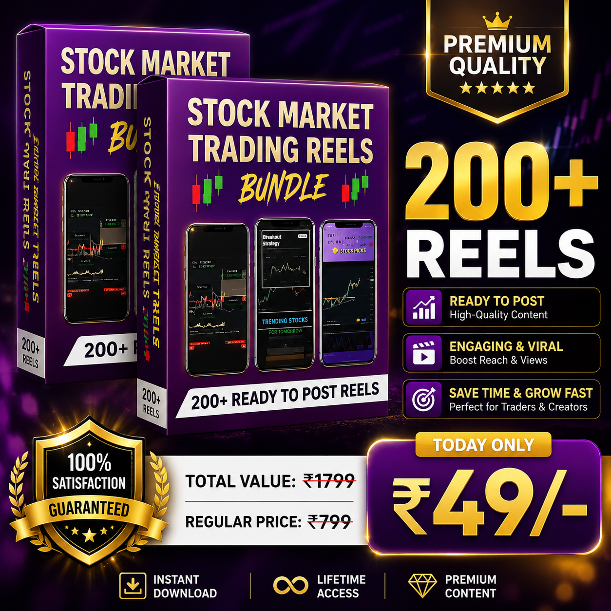 200+ Trading Reels Bundle