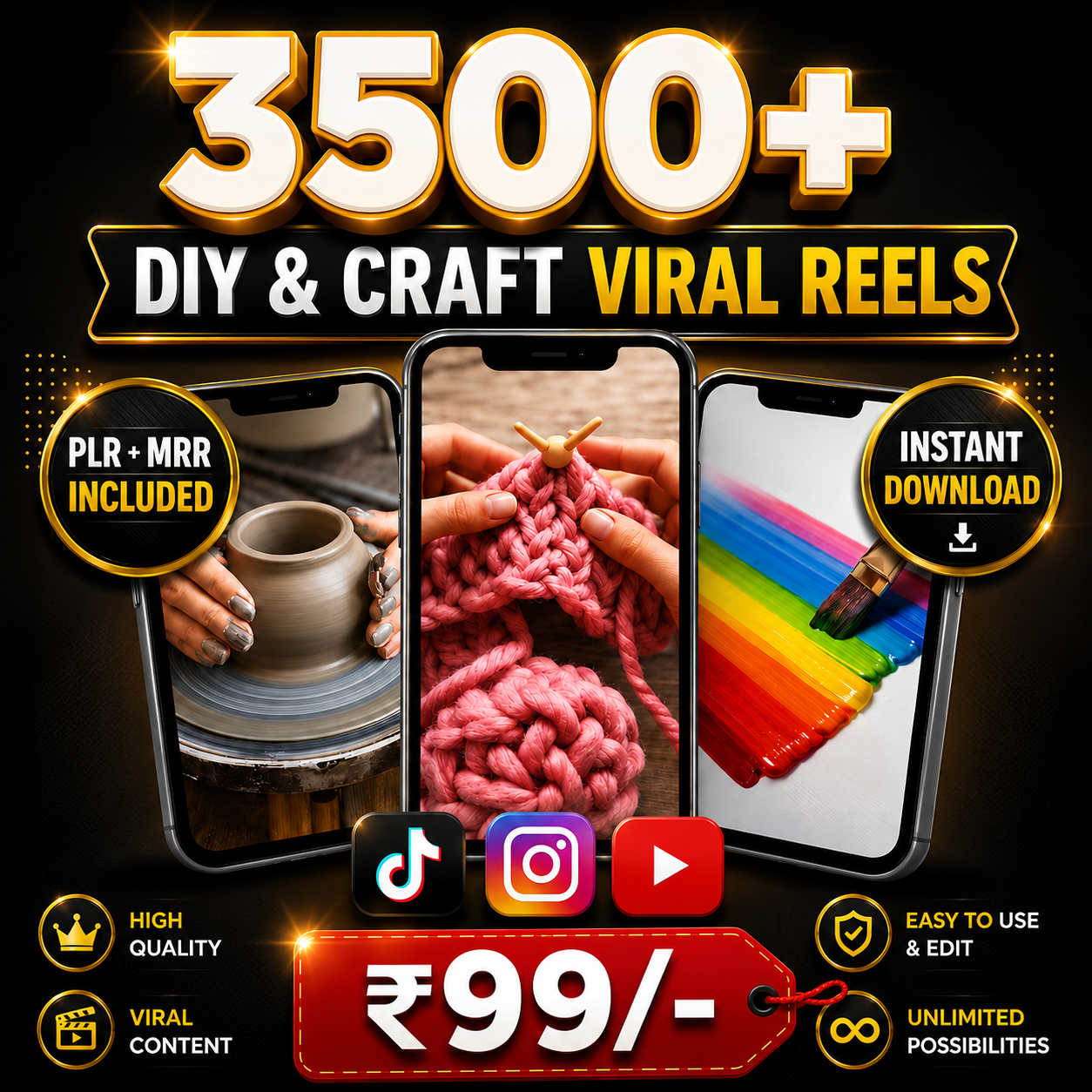 3500+ Art & Craft Reels Bundle