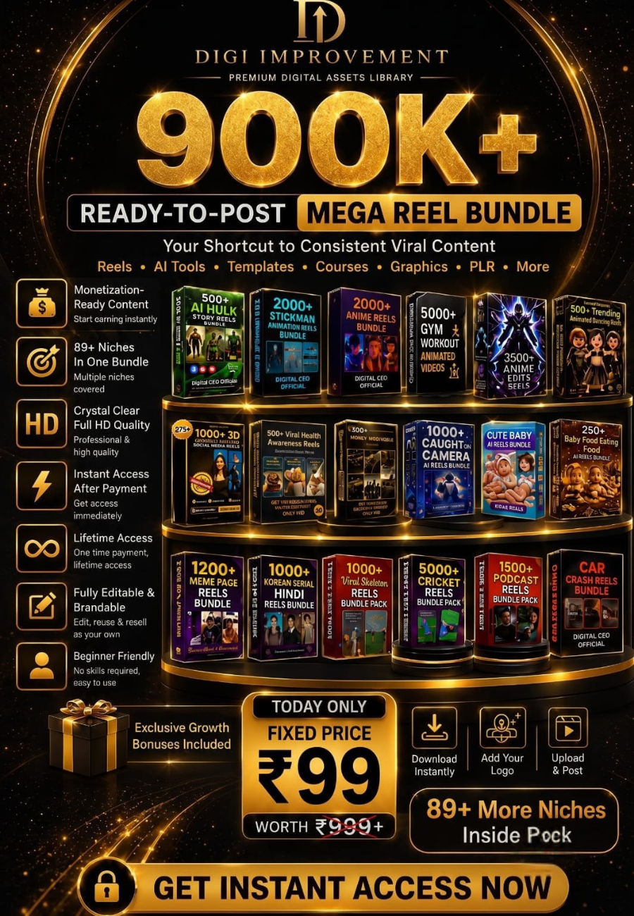 900K+ Ready-To-Post Mega Reel Bundle