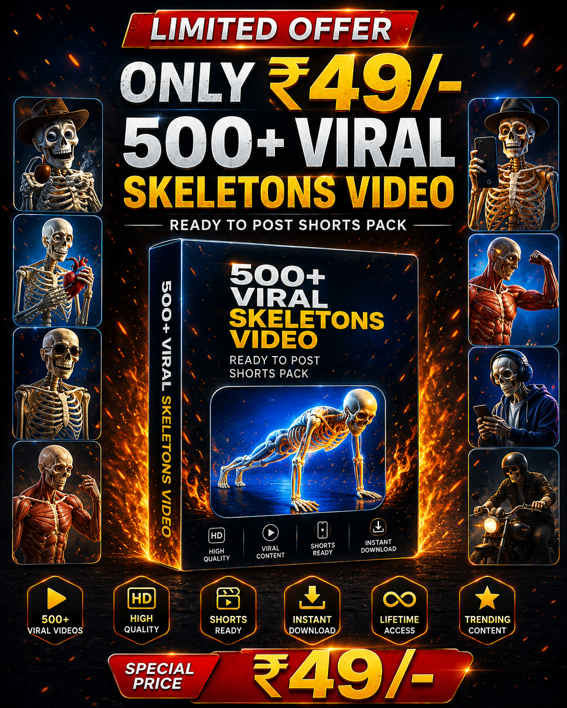 300+ Dr. Skeleton Reels Bundle