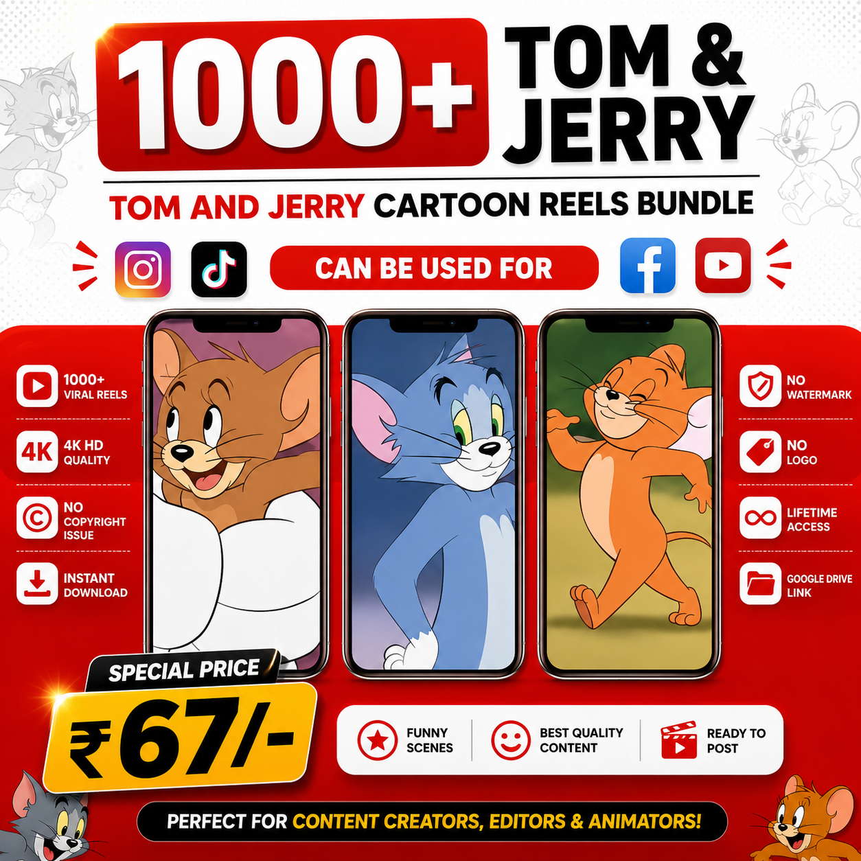 1000+ Tom & Jerry Reels Bundle