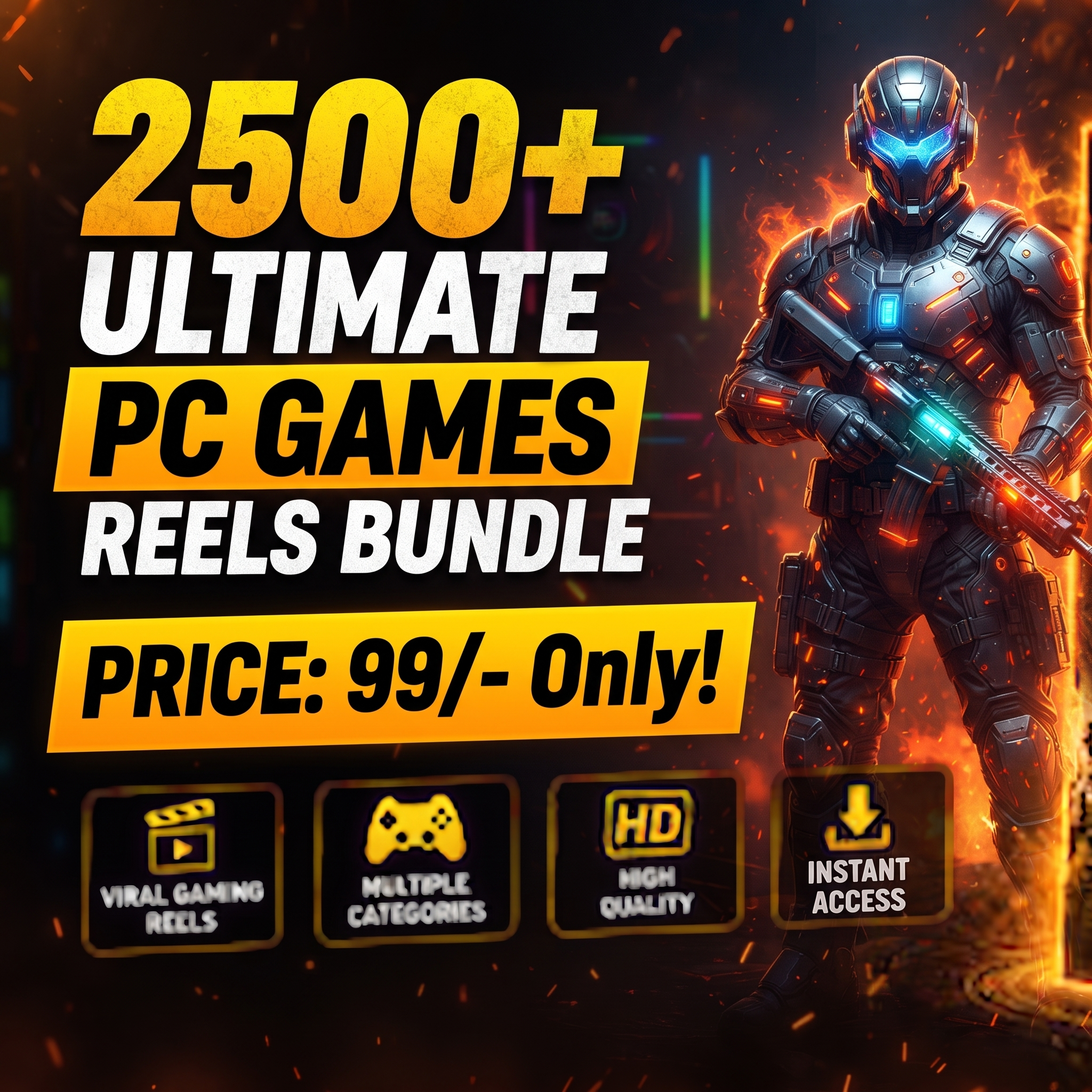 2500+ PC Games Reels Bundle