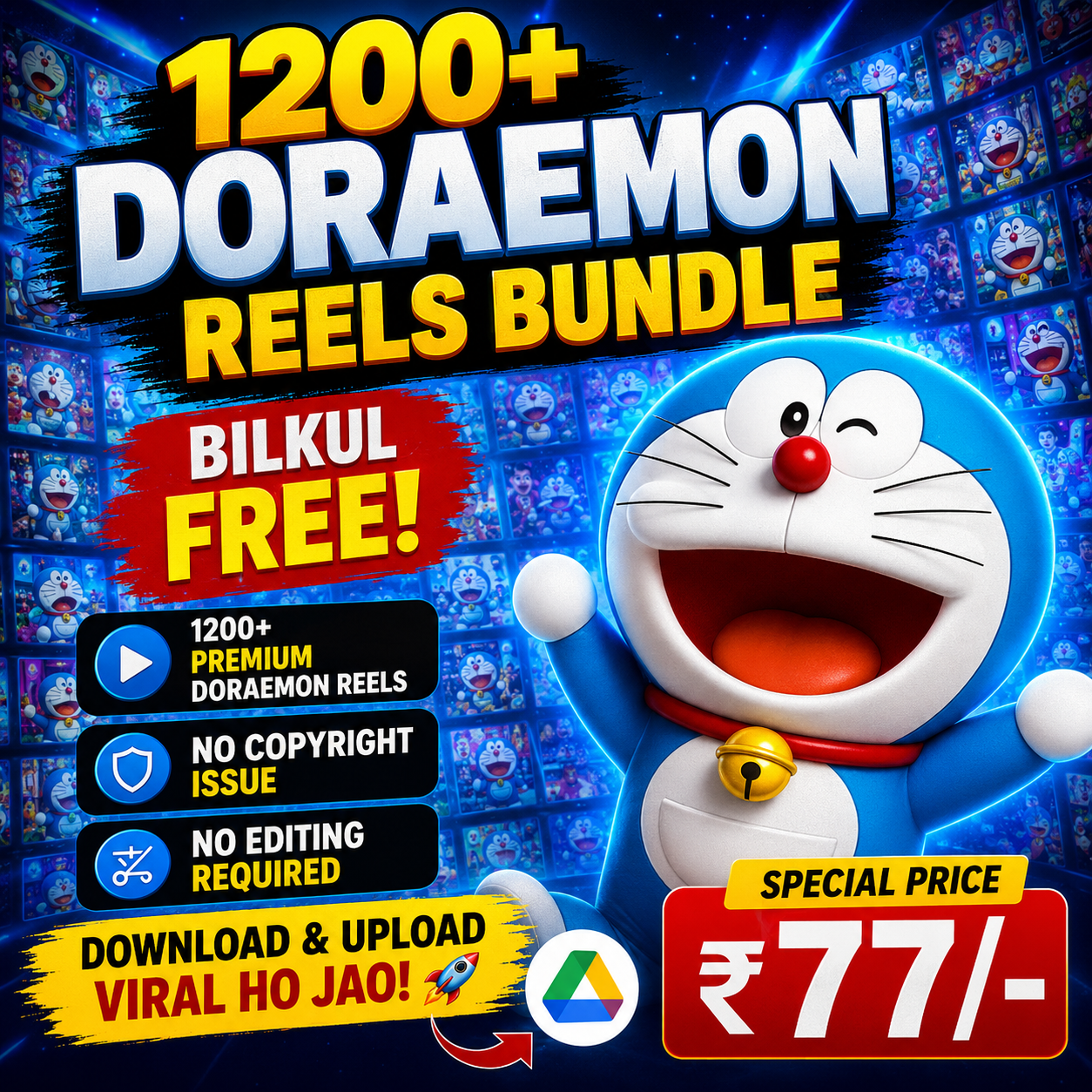 1200+ Doaremon Reels Bundle