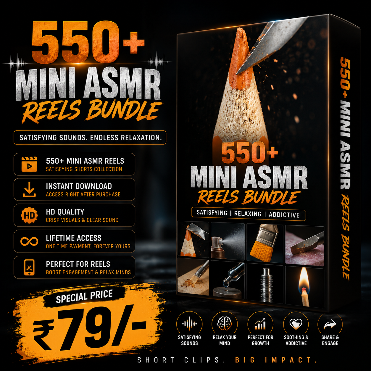 550+ Mini ASMR Reels Bundle