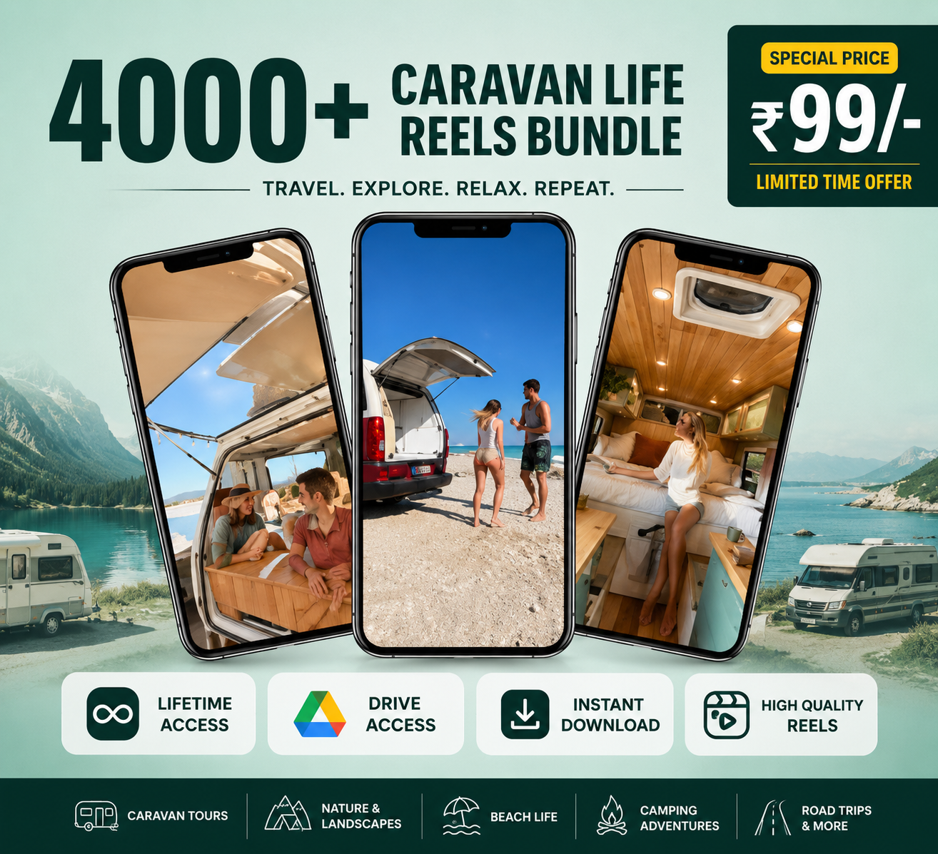 400+ Caravan Reels Bundle