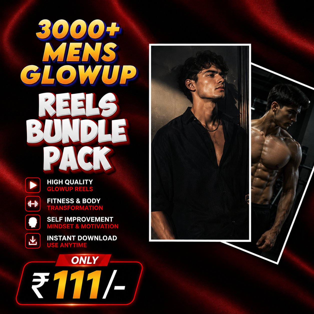 3000+ Mens Glowup Reels Bundle