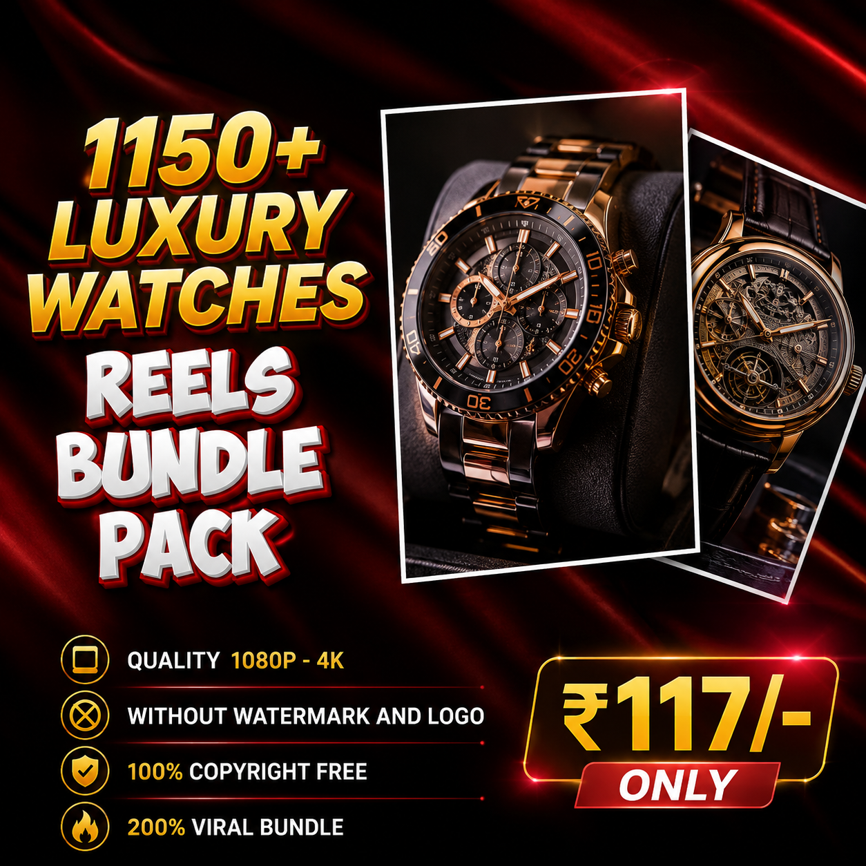 1150+ Luxury Watch Reels Bundle