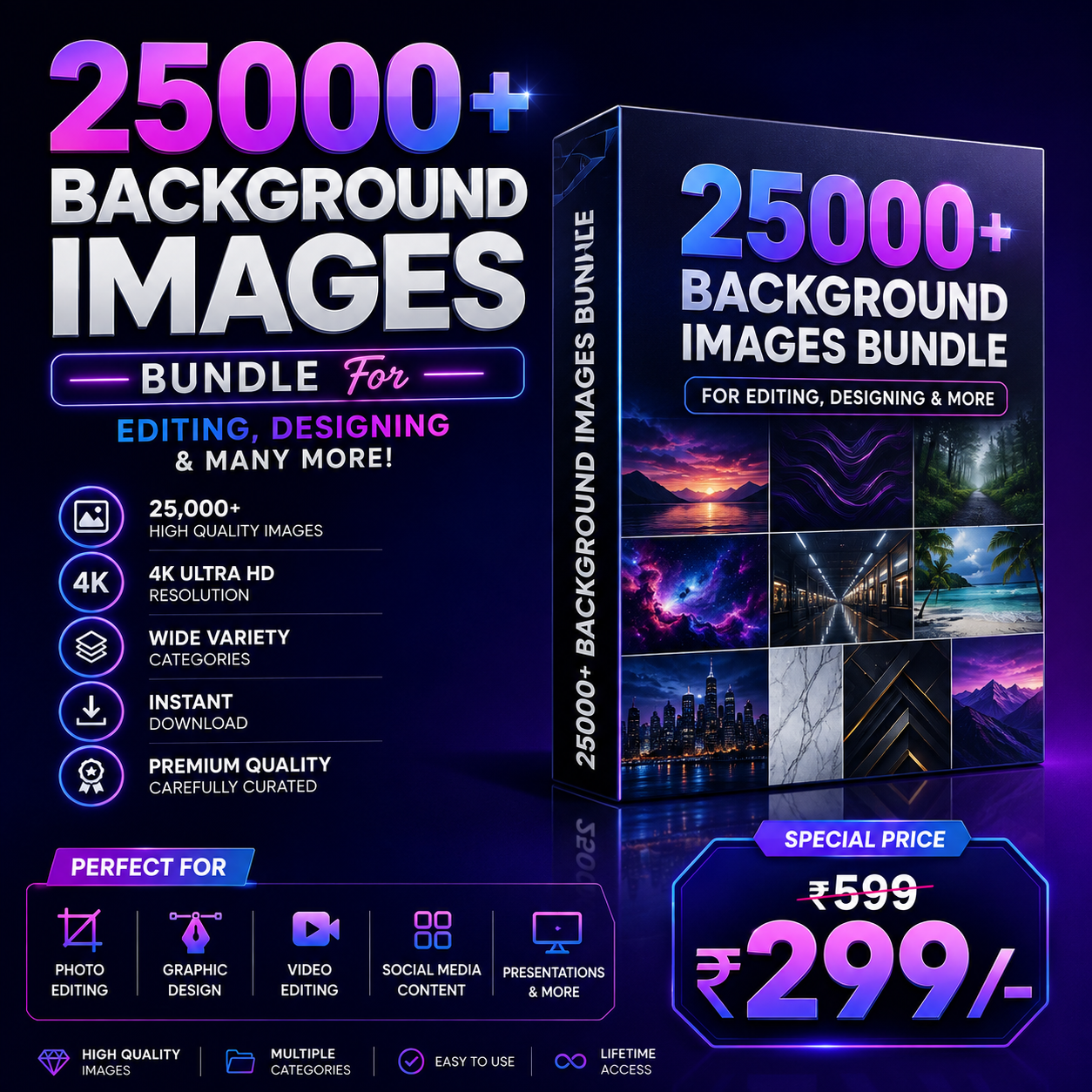 25000+ Backgrounds Images Bundle