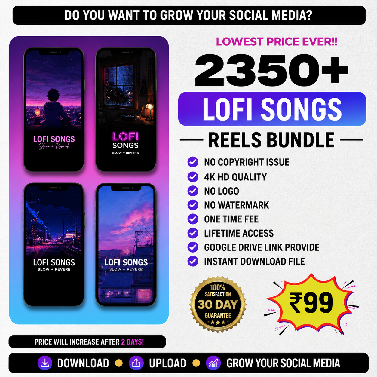 2350+ Lofi Songs Reels Bundle