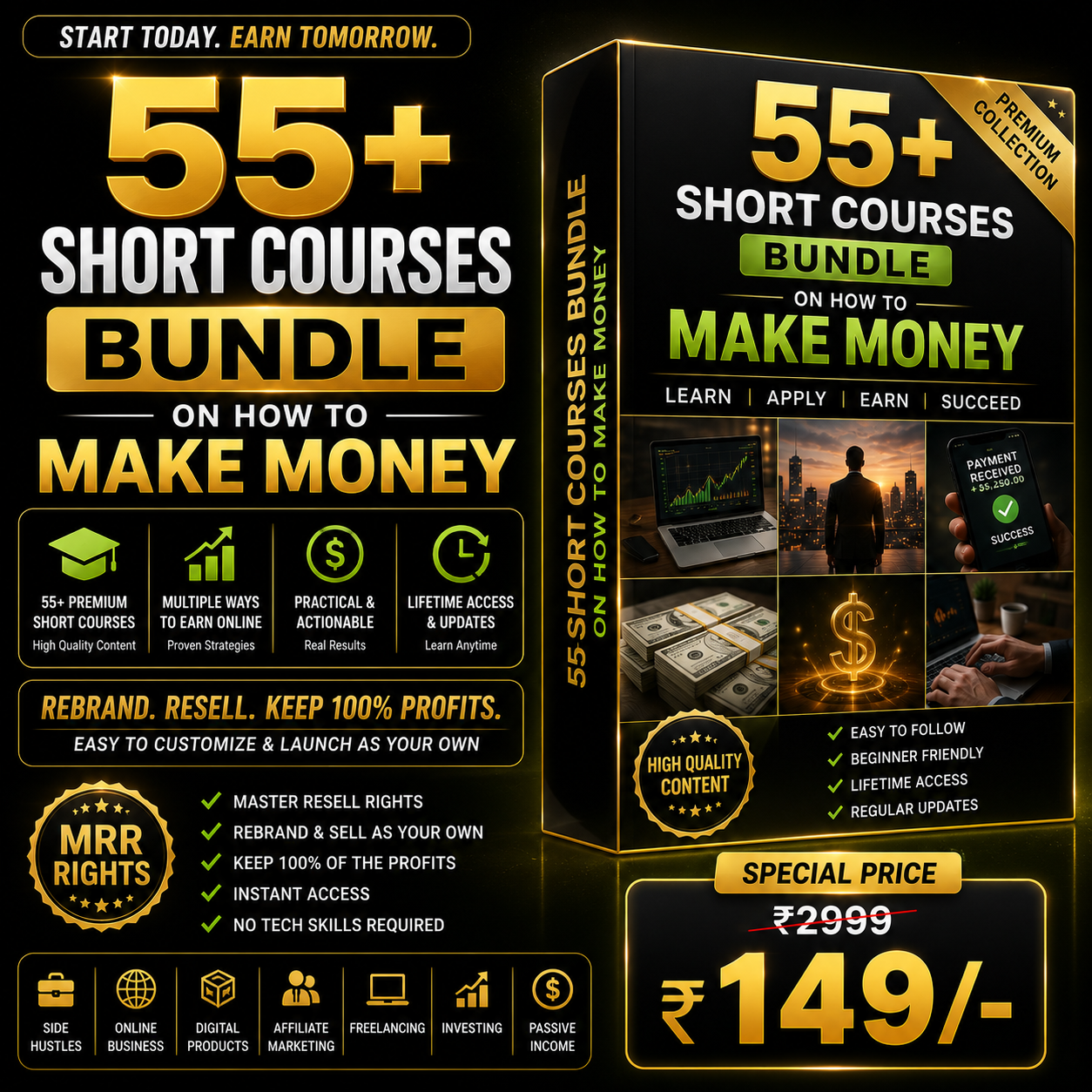55+ Short Courses Bundle On How To Make Money