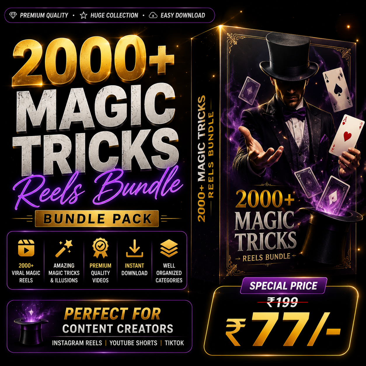 2000+ Magic Tricks Reels Bundle