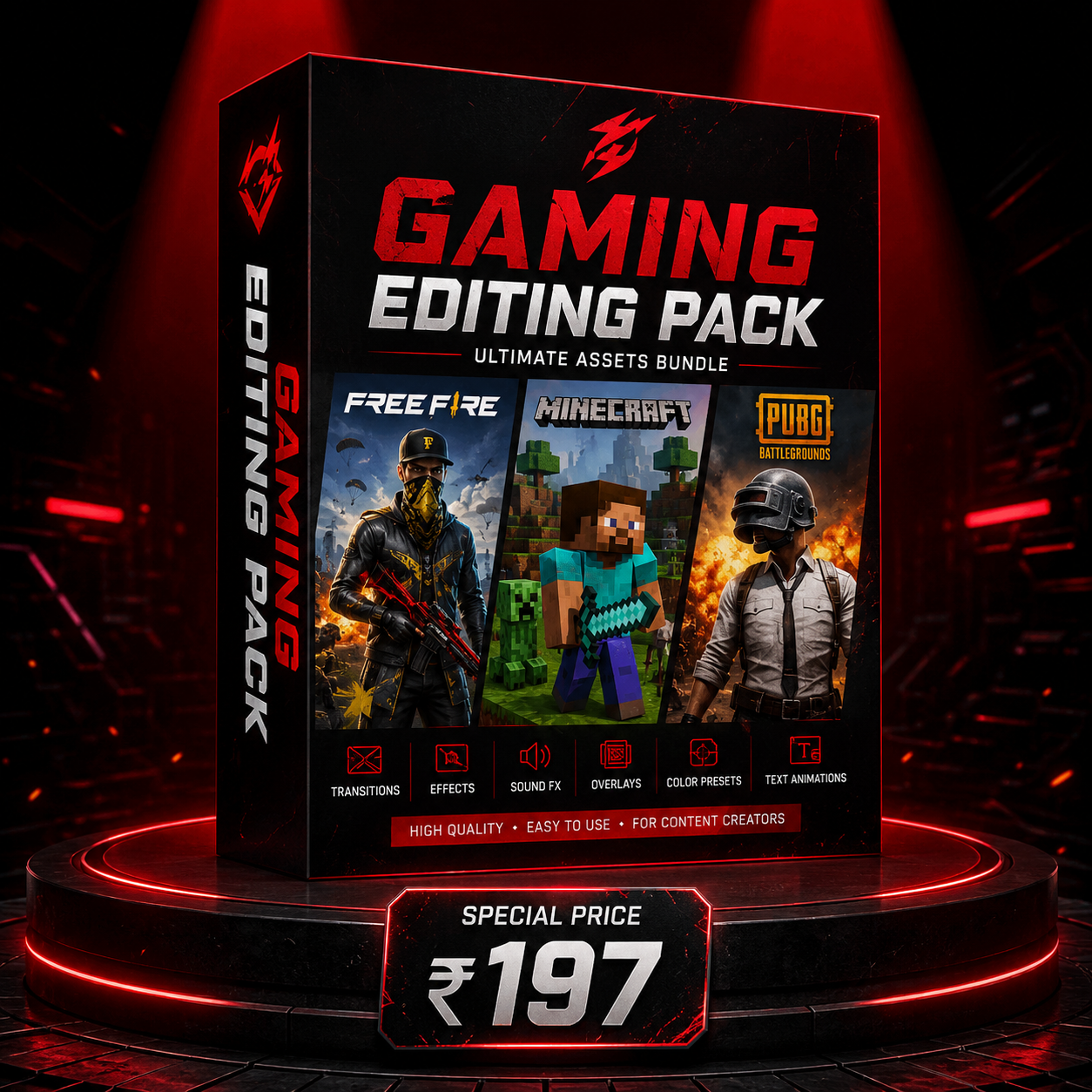 Gaming Material Editing Assets Bundle