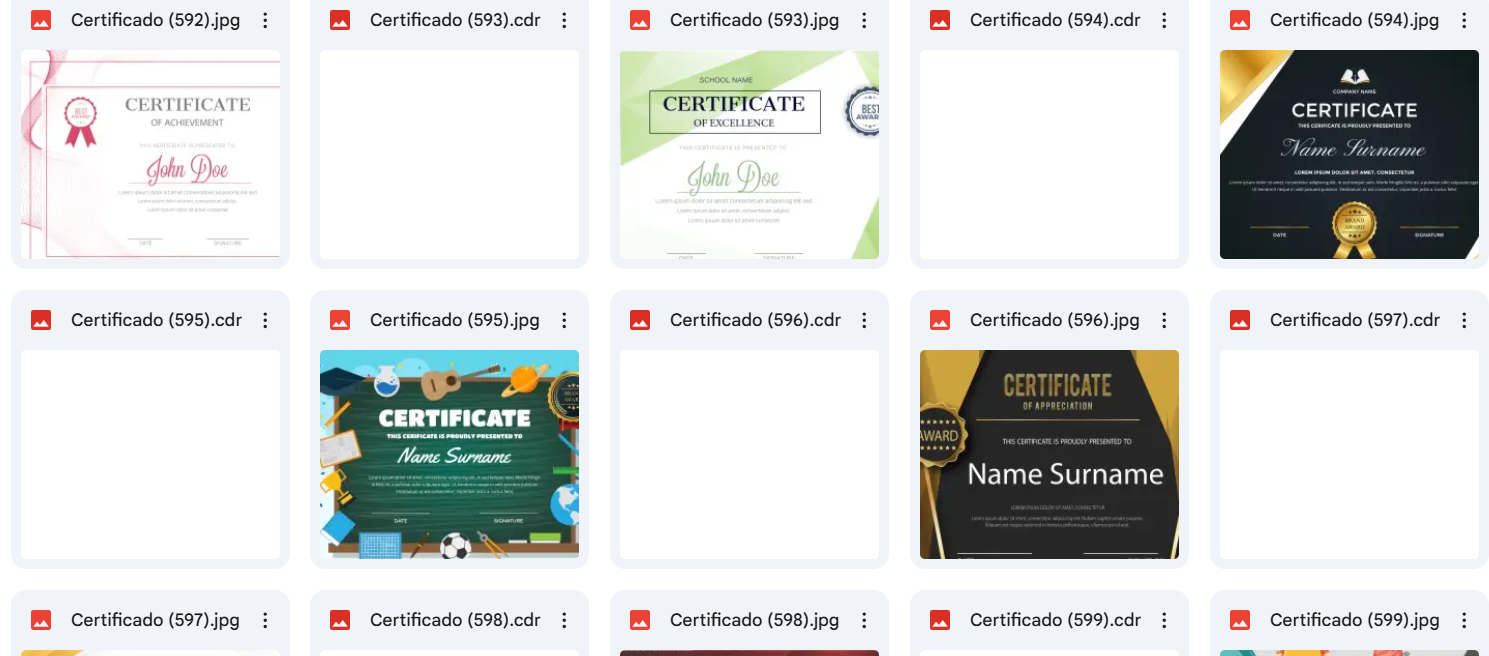 1050+ Premium CDR Certificates Bundle — photo 2