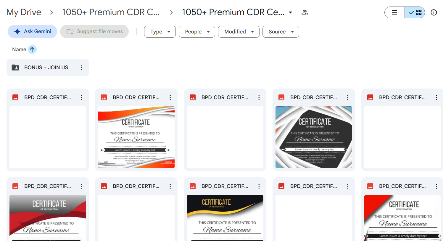 1050+ Premium CDR Certificates Bundle — photo 3