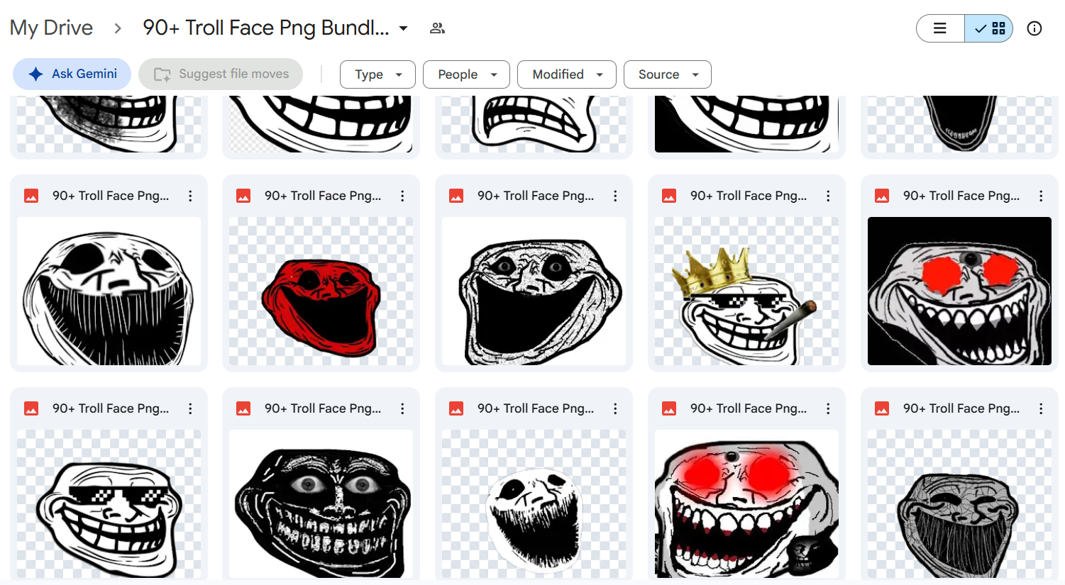 70+ Troll Face PNG Bundle — photo 3
