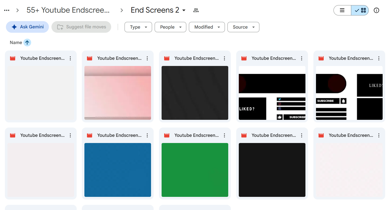 55+ Youtube Endscreens Bundle — photo 2