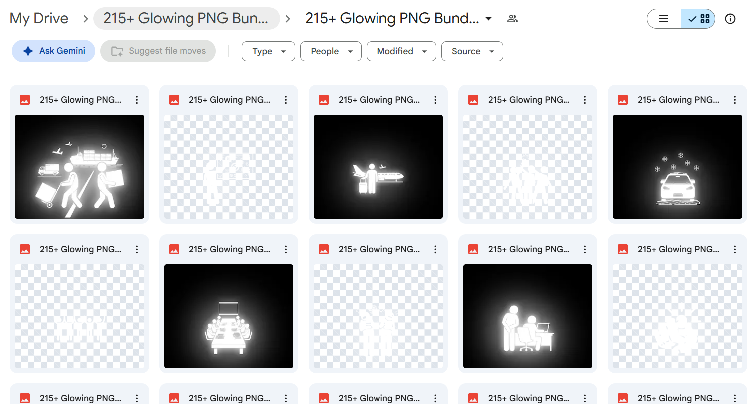 215+ Glowing PNG Bundle — photo 3