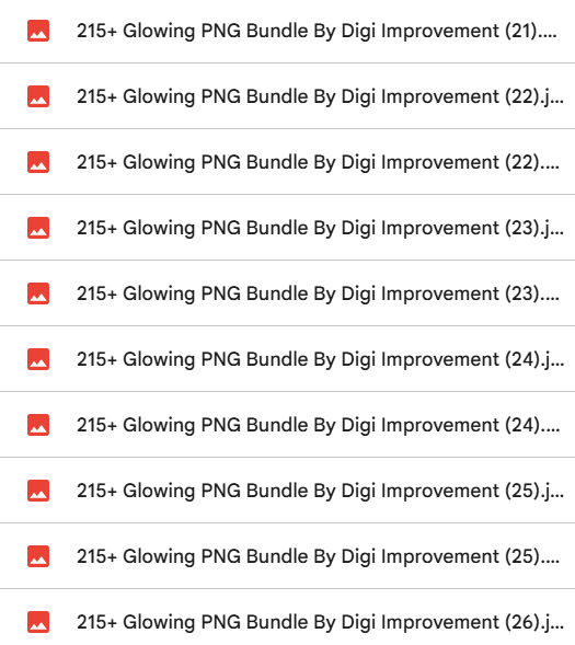 215+ Glowing PNG Bundle — photo 5