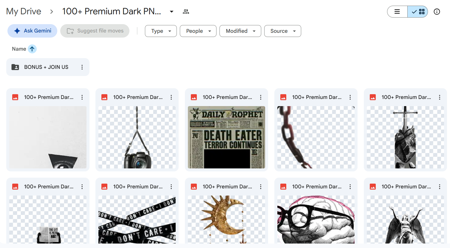 100+ Premium Dark PNG Bundle — photo 4