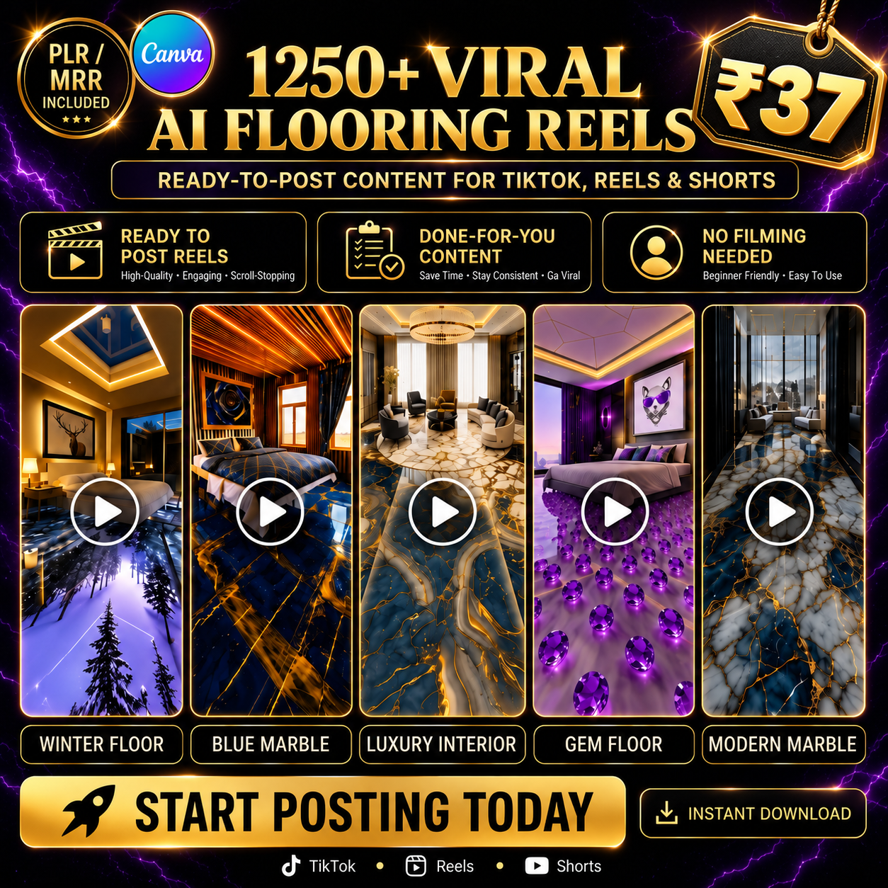 1250+ AI Floor Restoration Reels Bundle