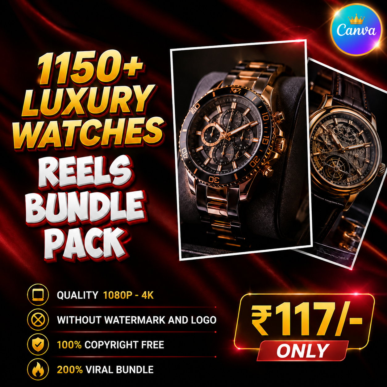 1100+ Luxury Watches Reels Bundle