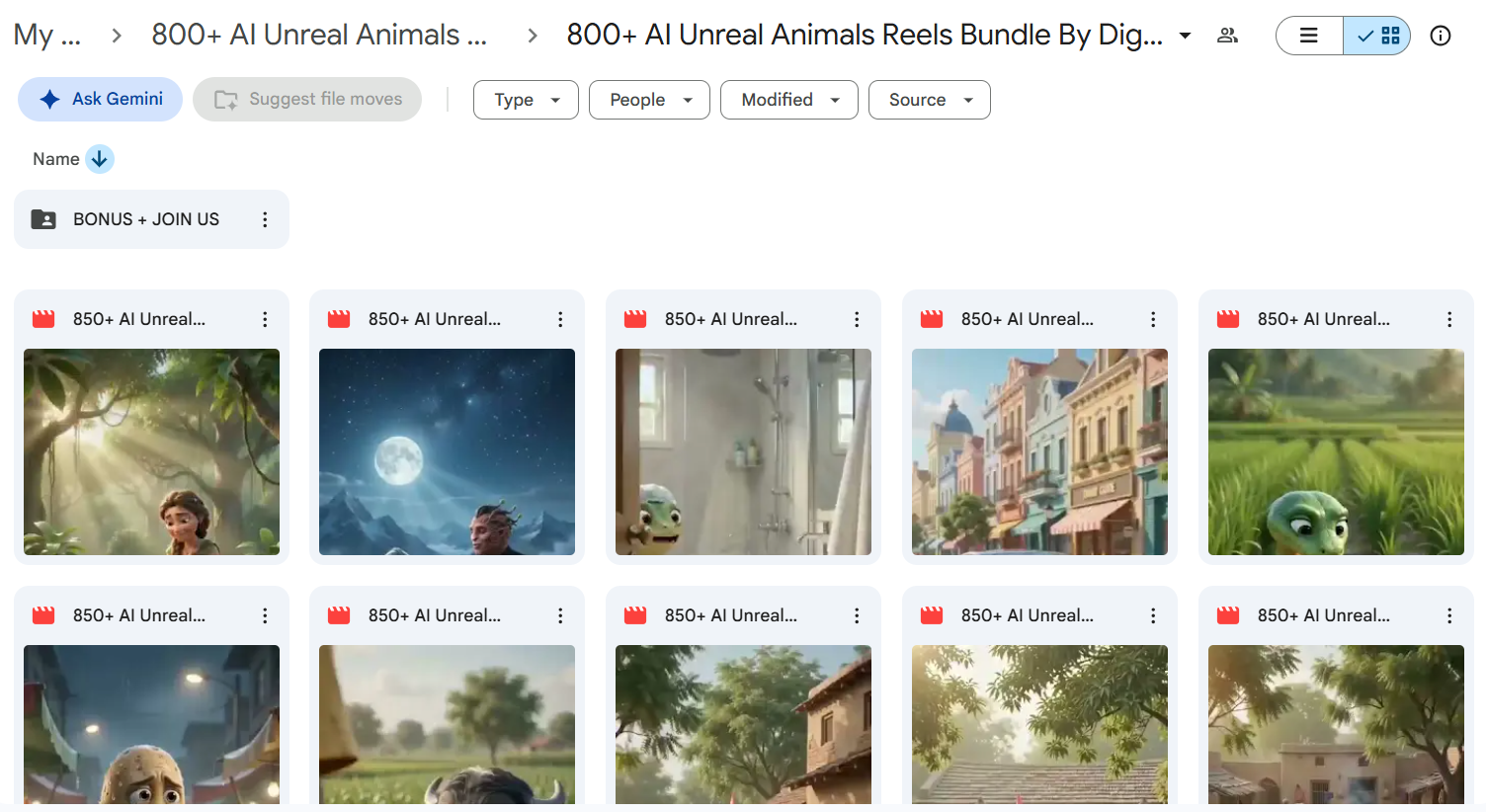 800+ AI Unreal Animals Reels Bundle — photo 4