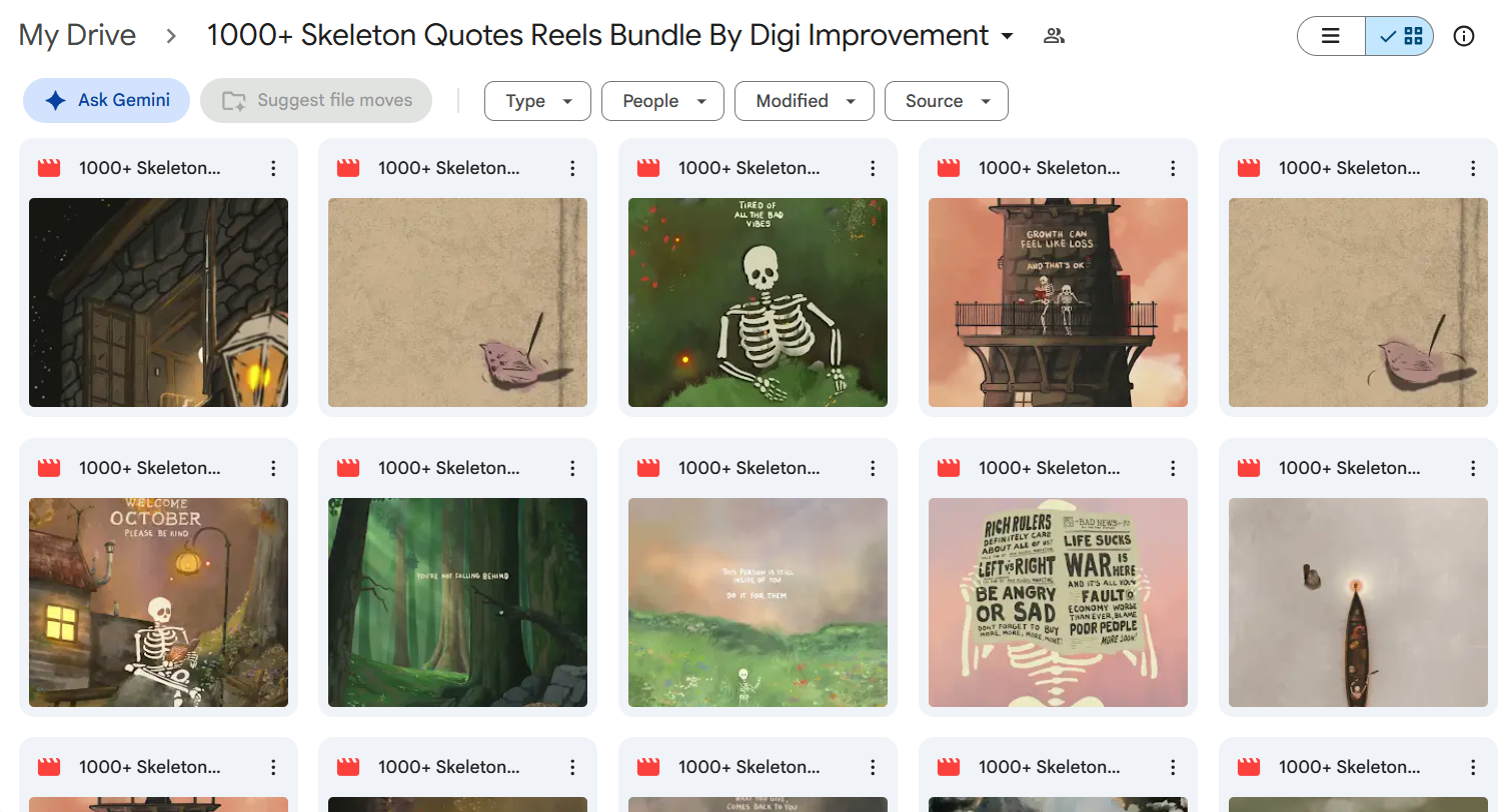 1000+ Skeleton Quotes Reels Bundle — photo 3