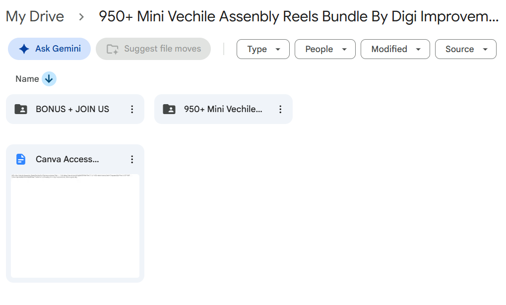 950+ AI Mini Vehicle Assembly Reels Bundle — photo 5