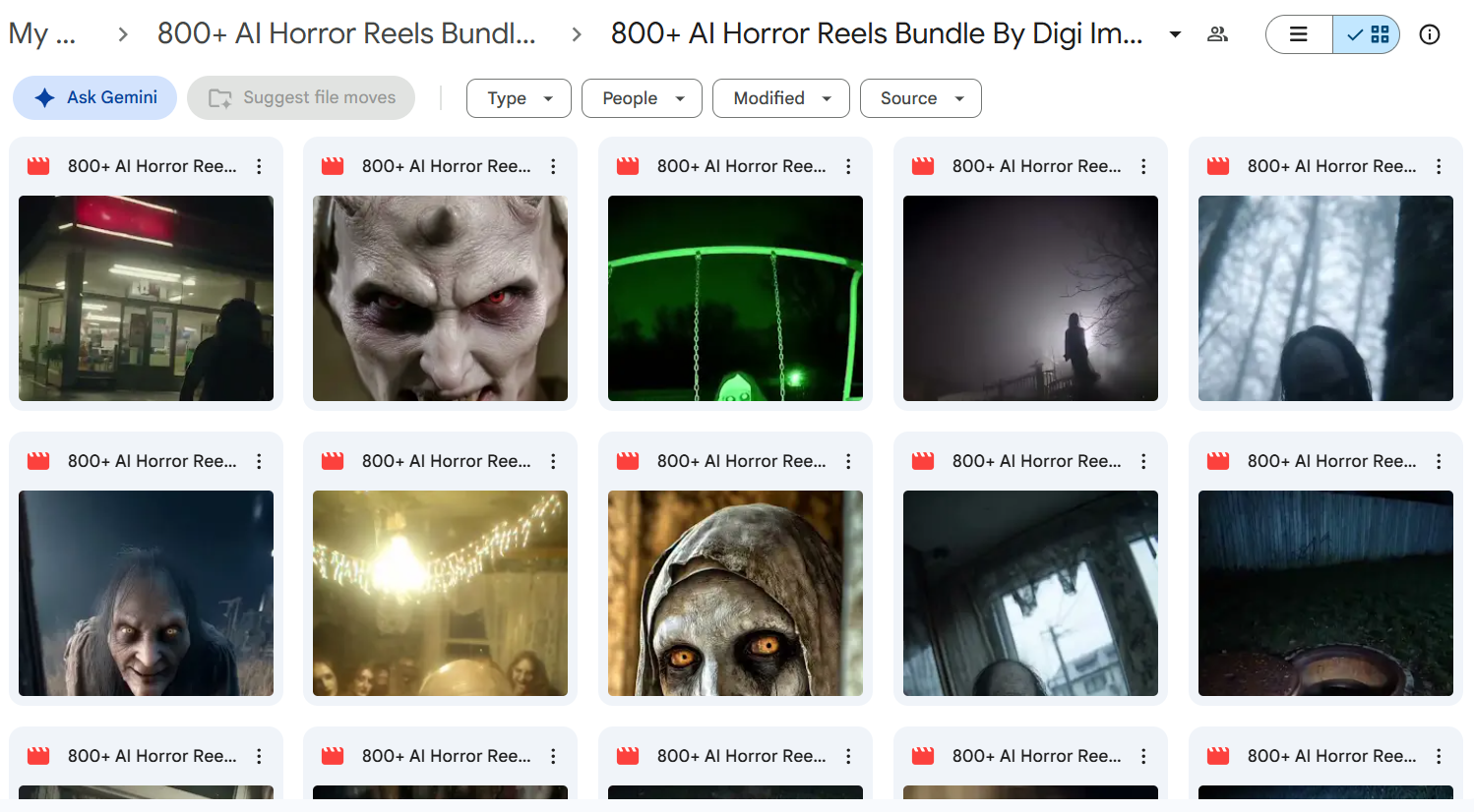 800+ AI Horror Reels Bundle — photo 3