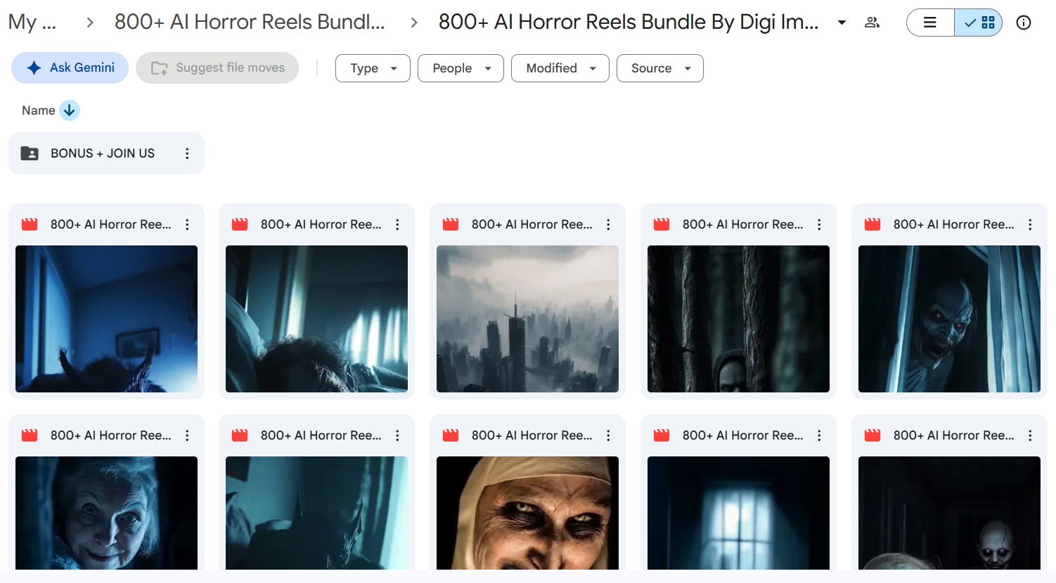 800+ AI Horror Reels Bundle — photo 4