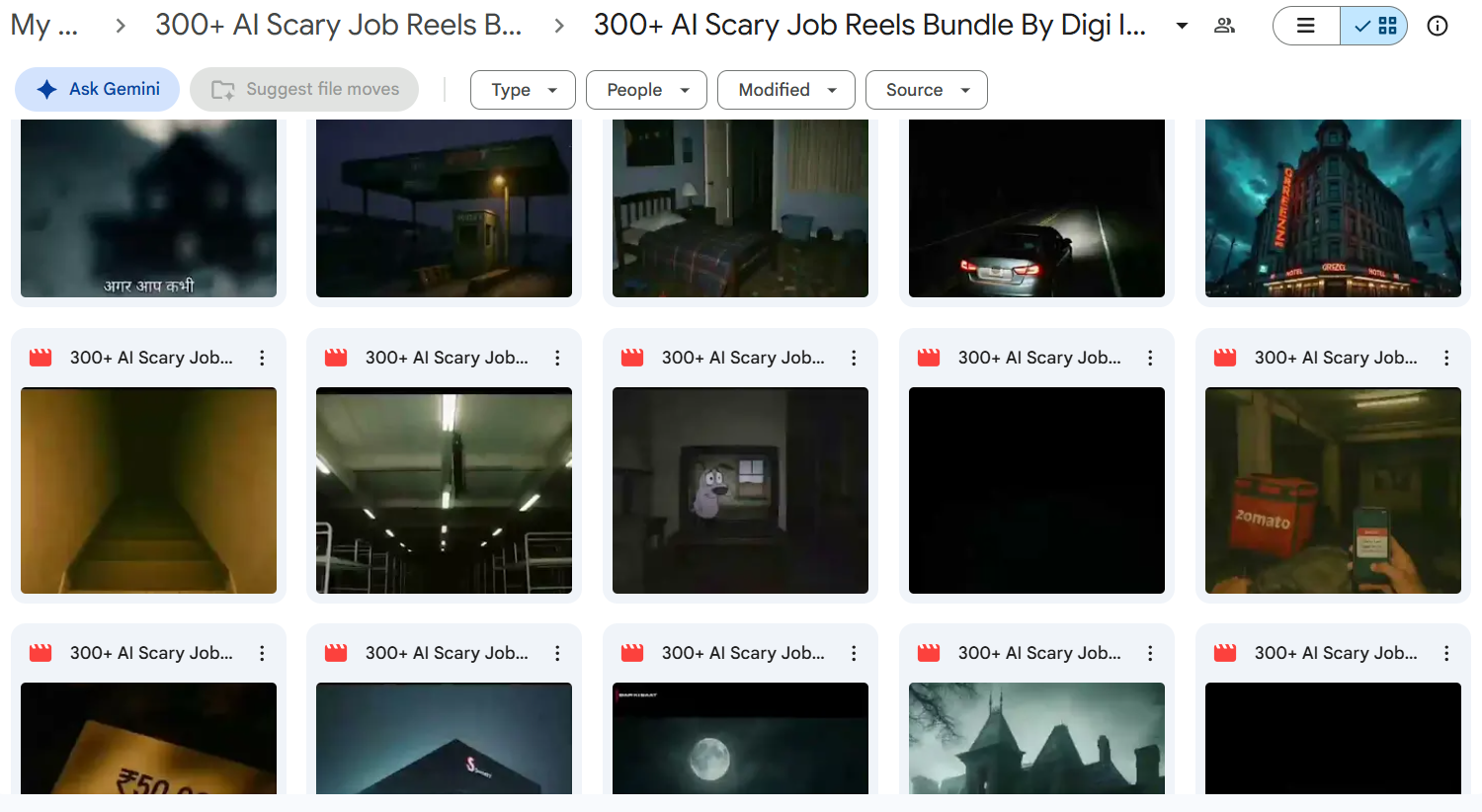 300+ AI Scary Reels Bundle — photo 3