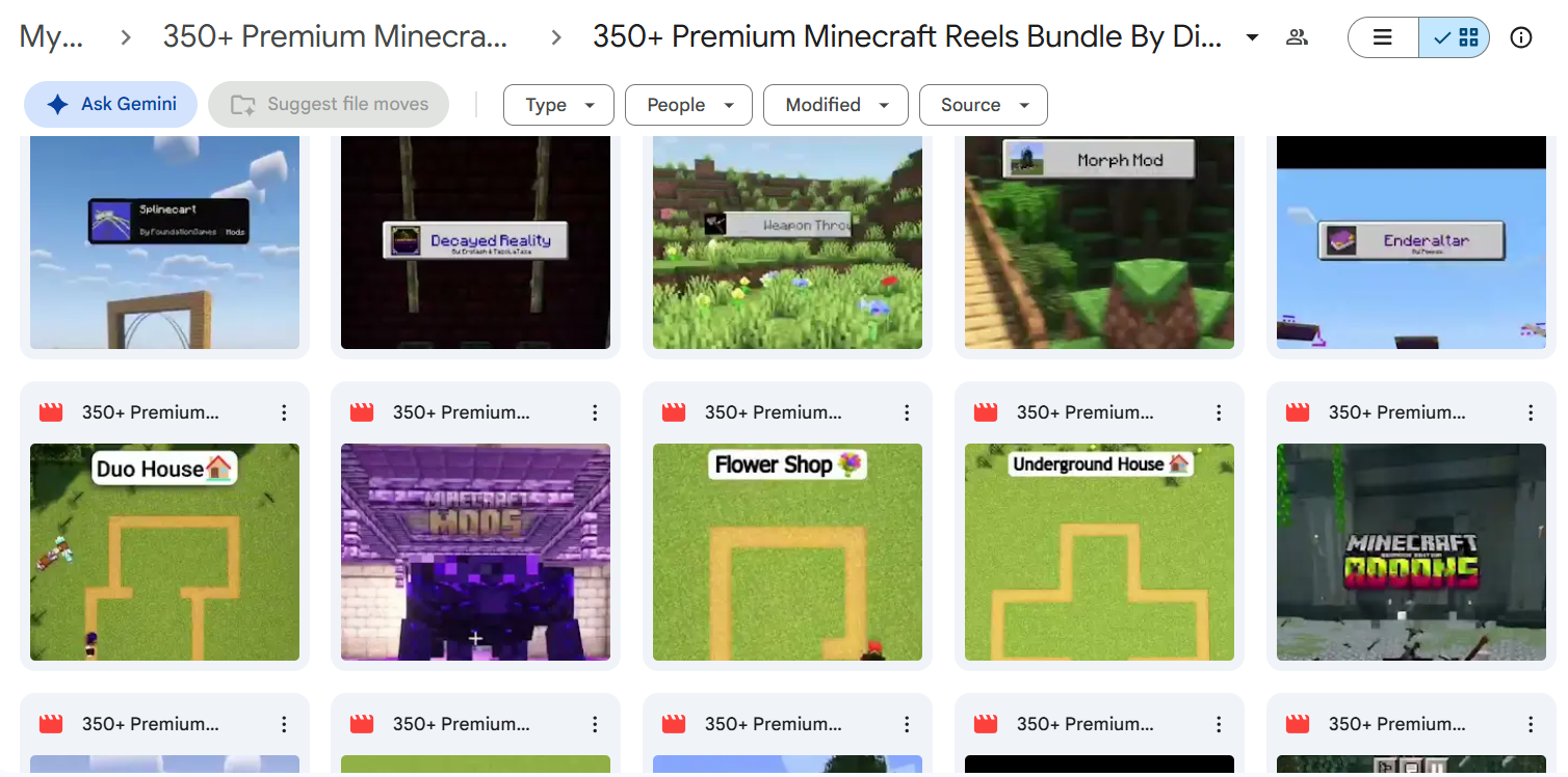 350+ Premium Minecraft Reels Bundle — photo 3