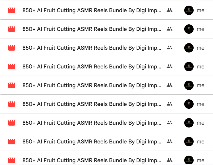 850+ AI Fruit Cutting ASMR Reels Bundle — photo 2