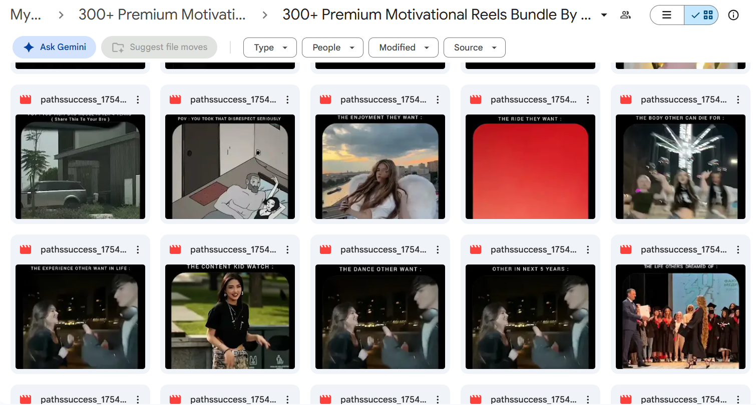 300+ Premium Motivational Reels Bundle — photo 3