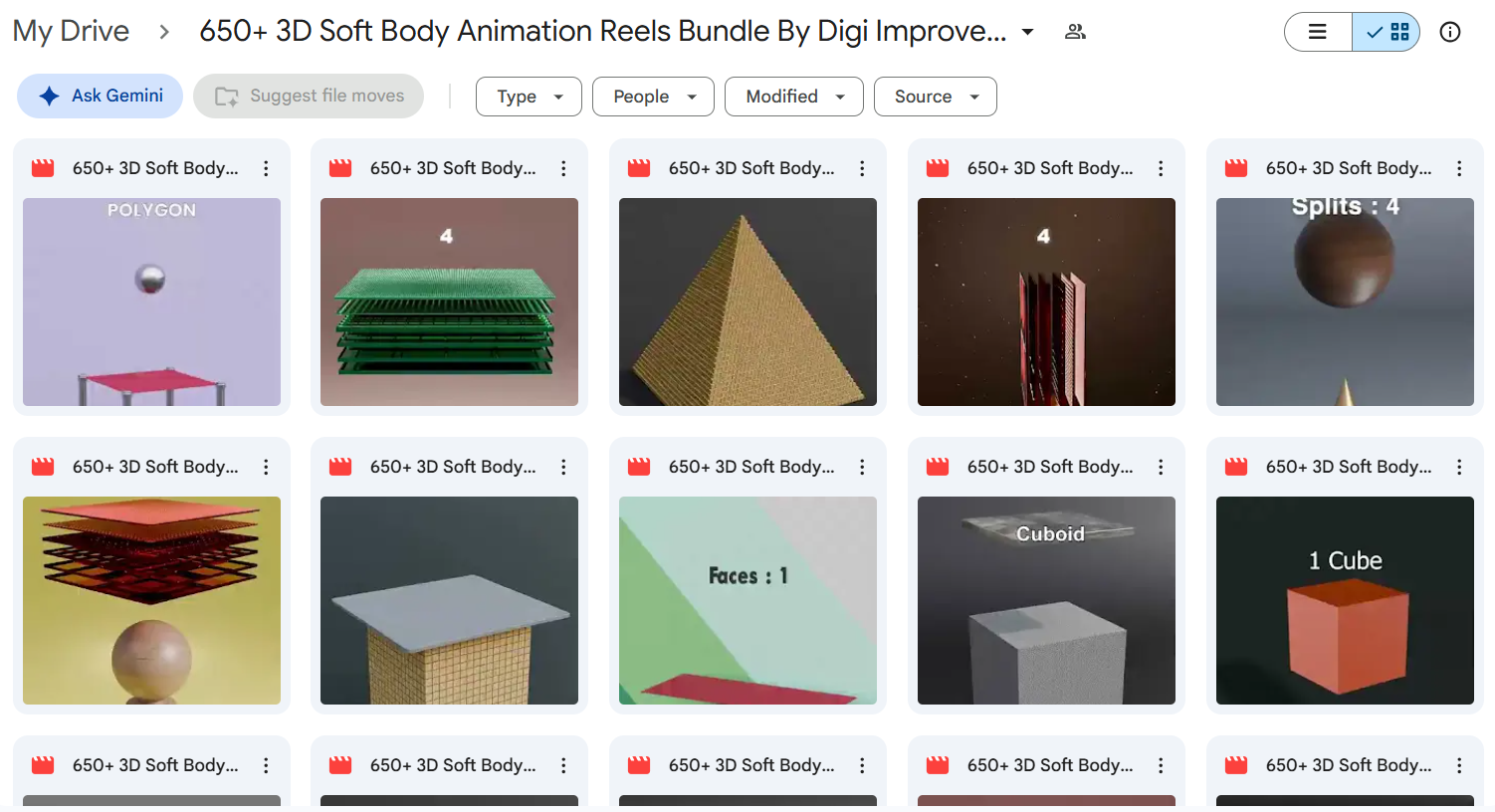 650+ Soft Body Simulation Reels Bundle — photo 3