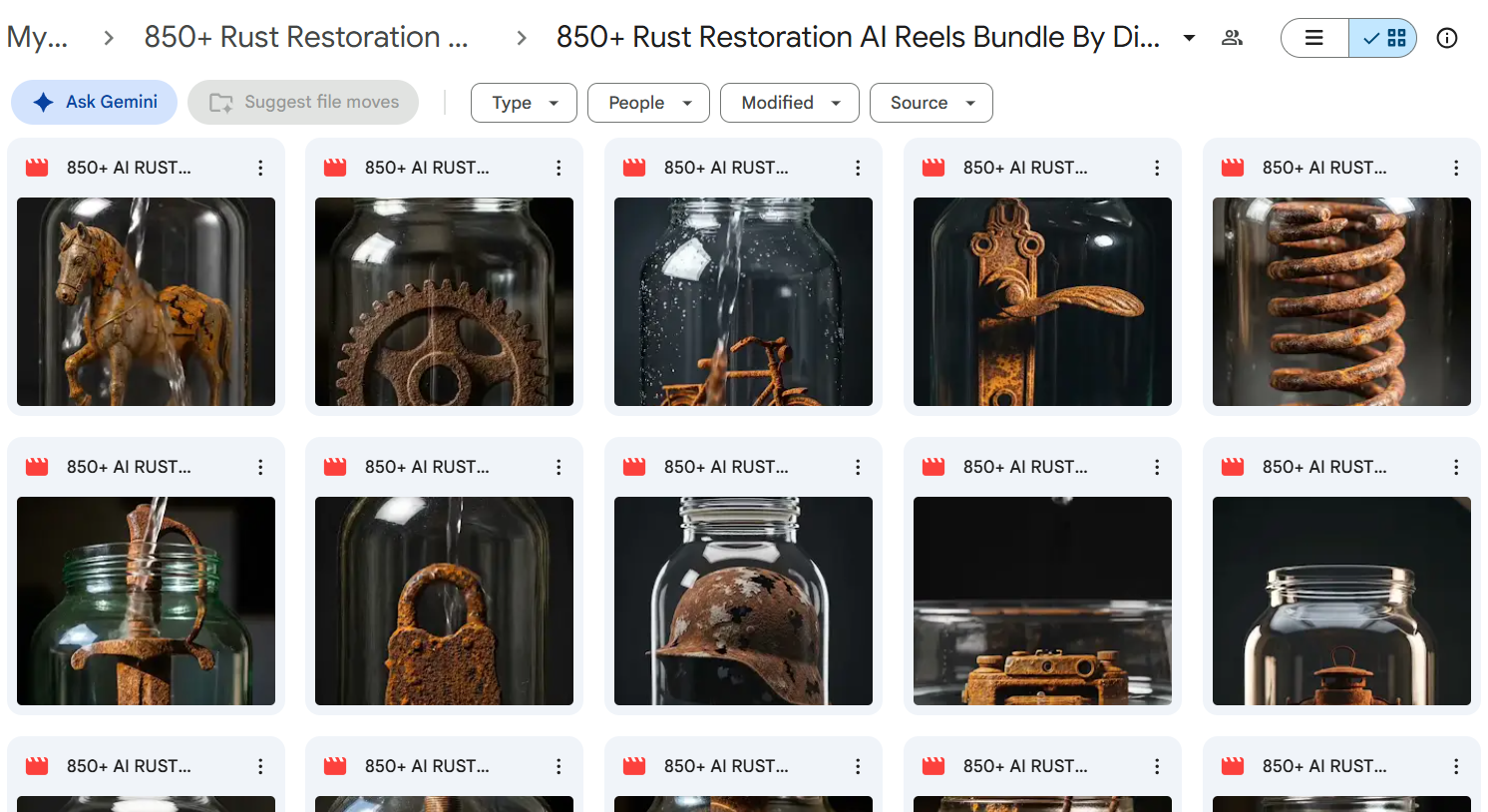 850+ AI Rust Restoration Reels Bundle — photo 2