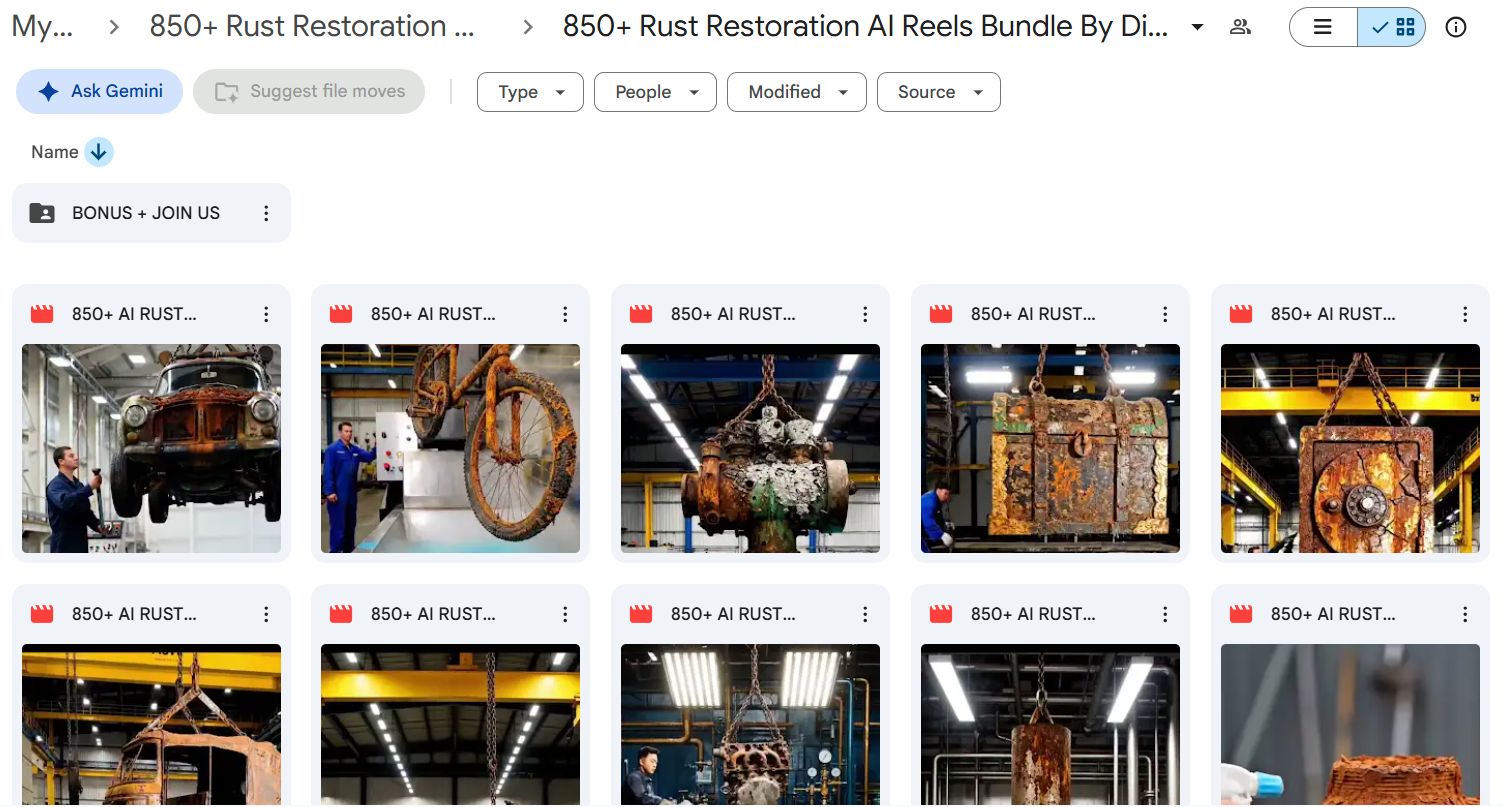 850+ AI Rust Restoration Reels Bundle — photo 4