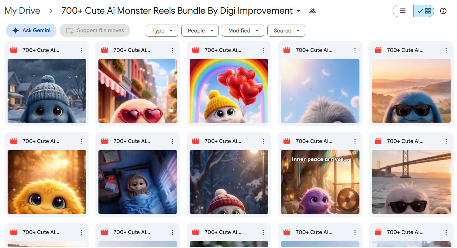 700+ Cute AI Monster Reels Bundle — photo 3