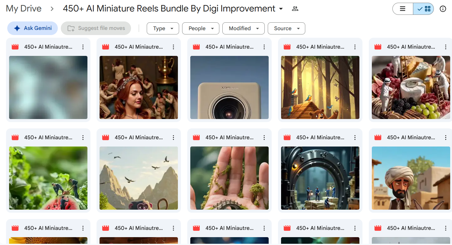 450+ AI Miniature Reels Bundle — photo 3